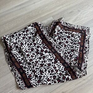 Harley Davidson‎ 100% Silk Scarf Leopard Cheetah Animal Print, 11 X 56